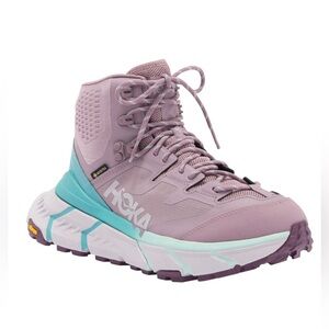 Hoka Gore-Tex Tennine Waterproof women’s Hiker hiking Boot shoe purple size 9